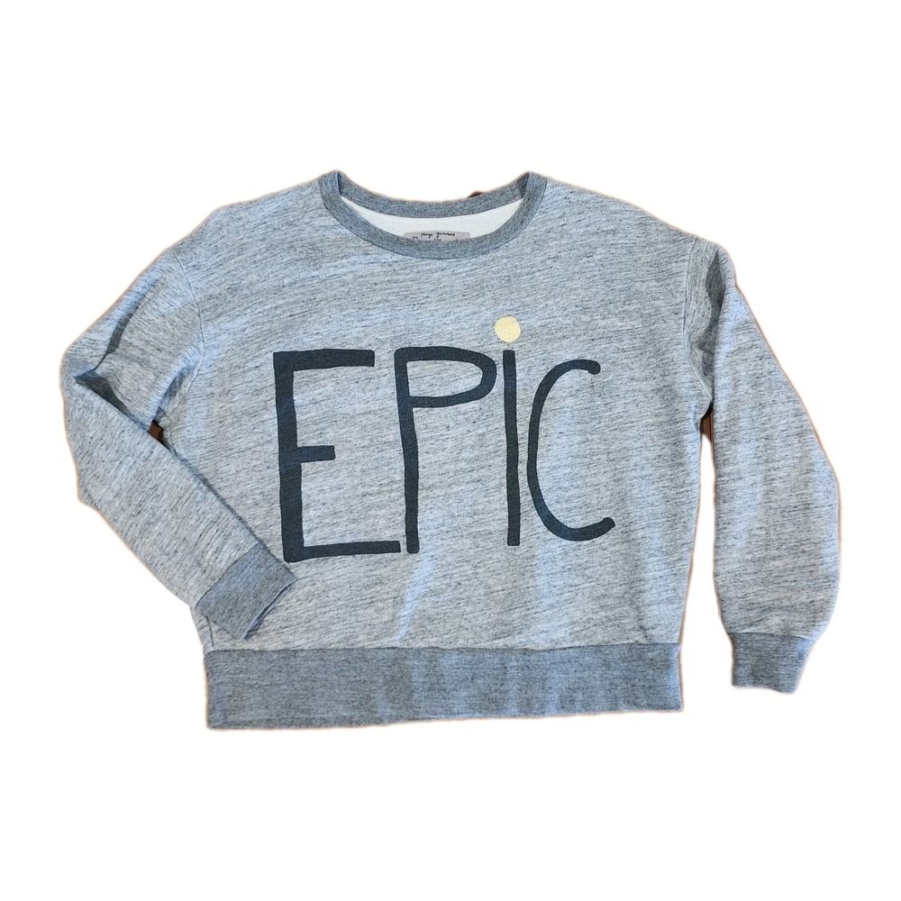 J. Crew Hugo Guiness EPIC Sweatshirt Top Womens Small‎ Gray Pullover Crew Neck